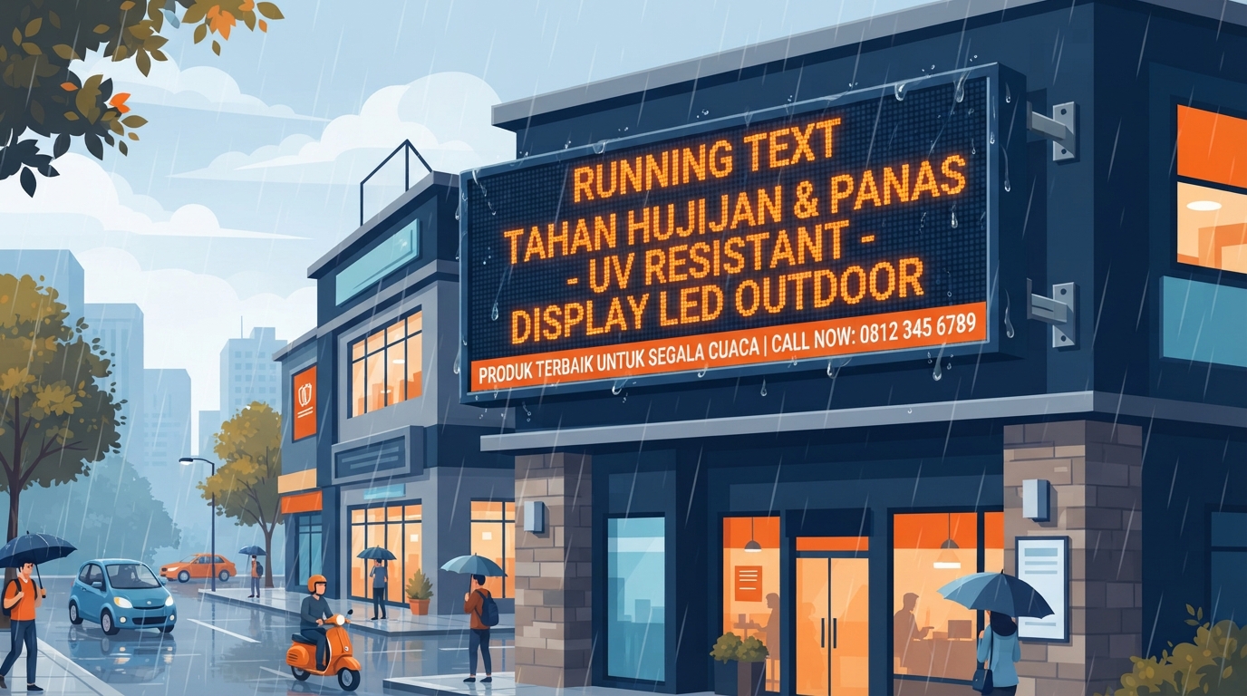 5 Alasan Running Text Outdoor Tahan Lama adalah Investasi Cerdas untuk Bisnis
