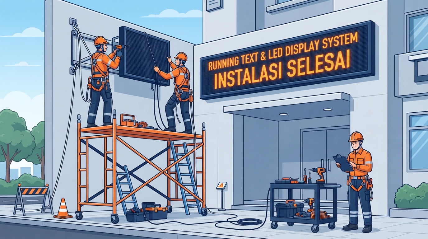 Tips Instalasi Running Text yang Aman dan Profesional