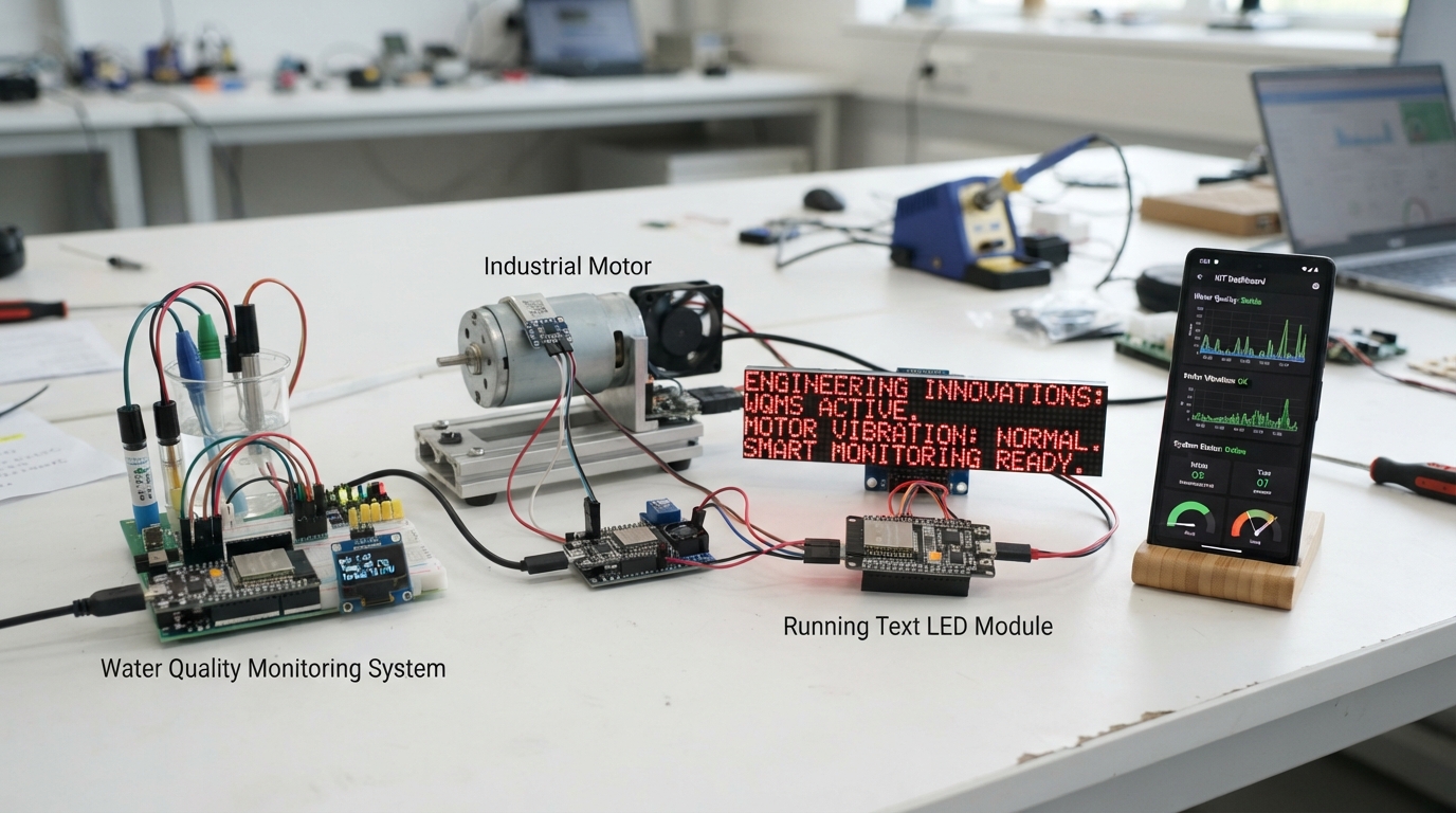 Jasa Pemrograman Embedded System, IoT, Software Development, Otomasi Industri dan Running Text Digital